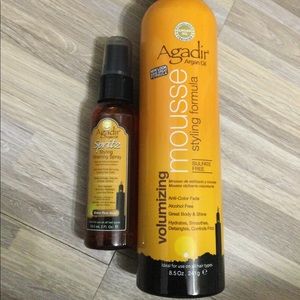 Agadir Volume Styling Mousse, Spritz Finish Spray